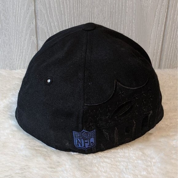 Indianapolis Colts NFL Reebok black fitted hat EUC sz7 - Picture 7 of 10